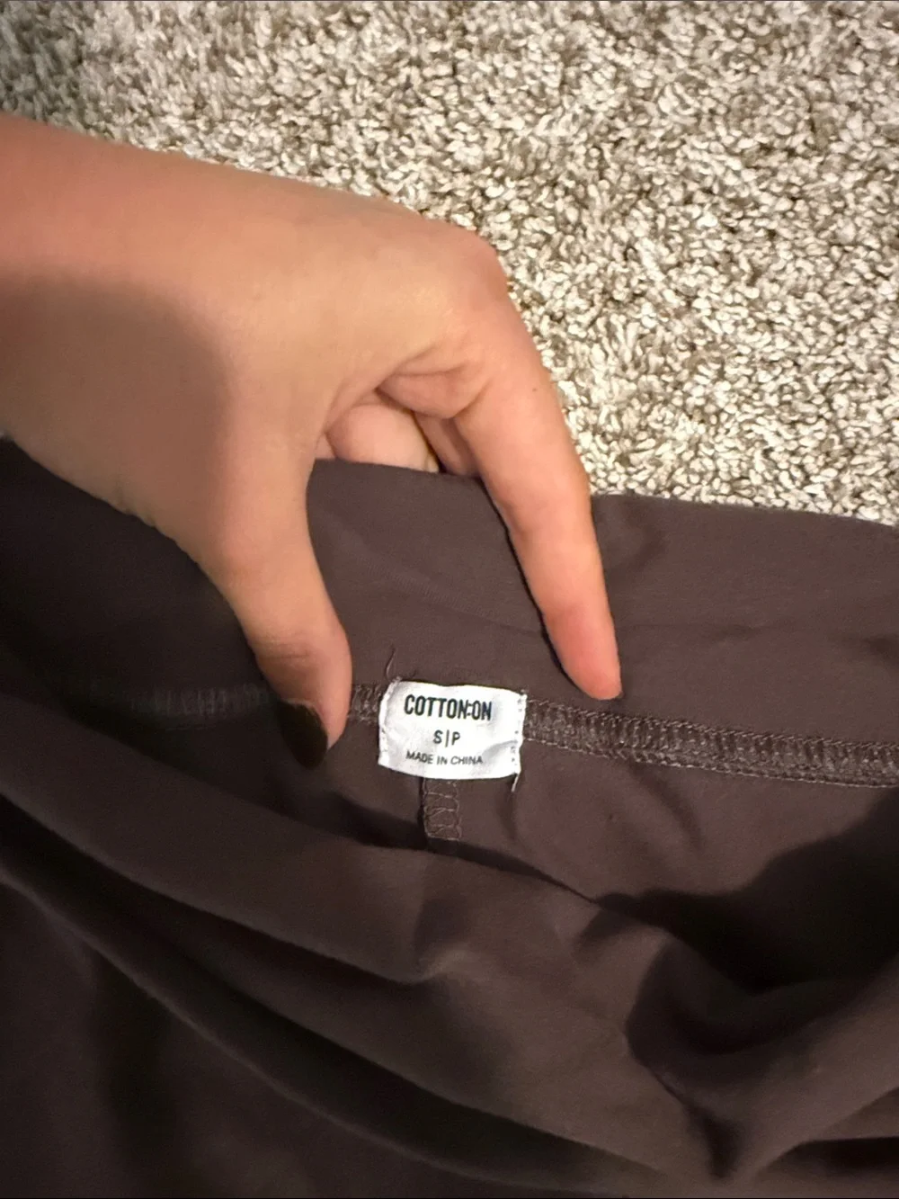 Cotton On Brown Fold-Over Waist Wide-Leg Pants